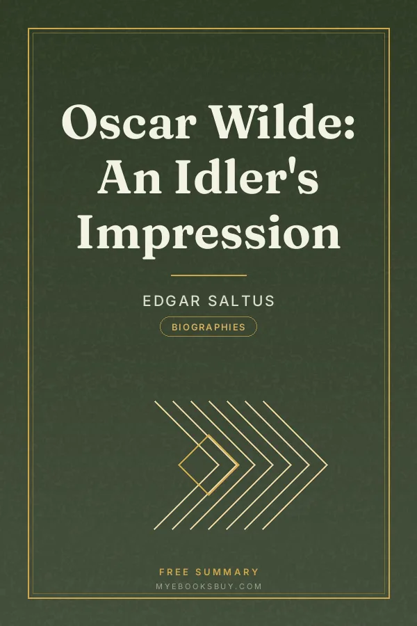 Cover of Oscar Wilde: An Idler's Impression