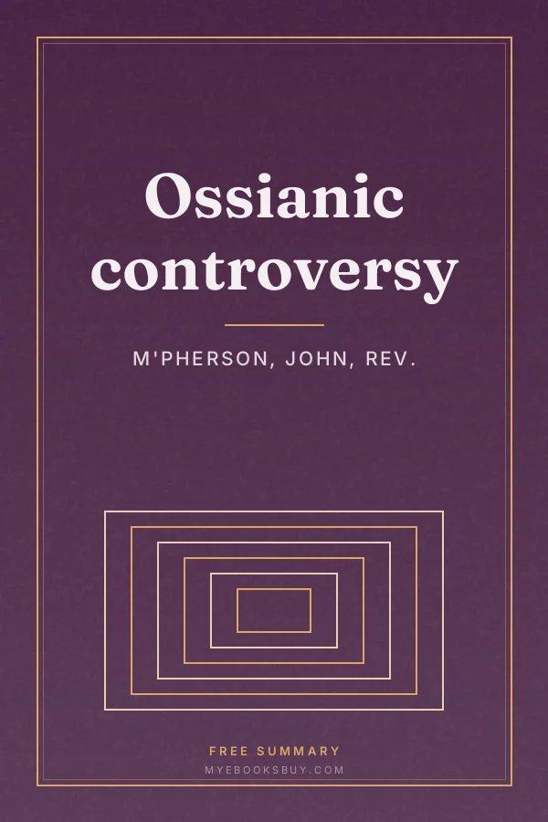 Cover of Ossianic controversy