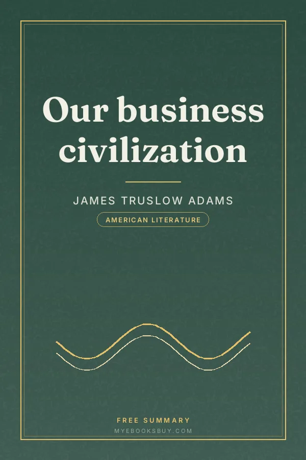 Cover of Our business civilization