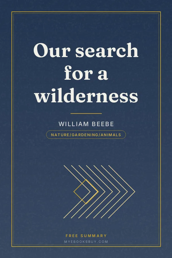 Cover of Our search for a wilderness