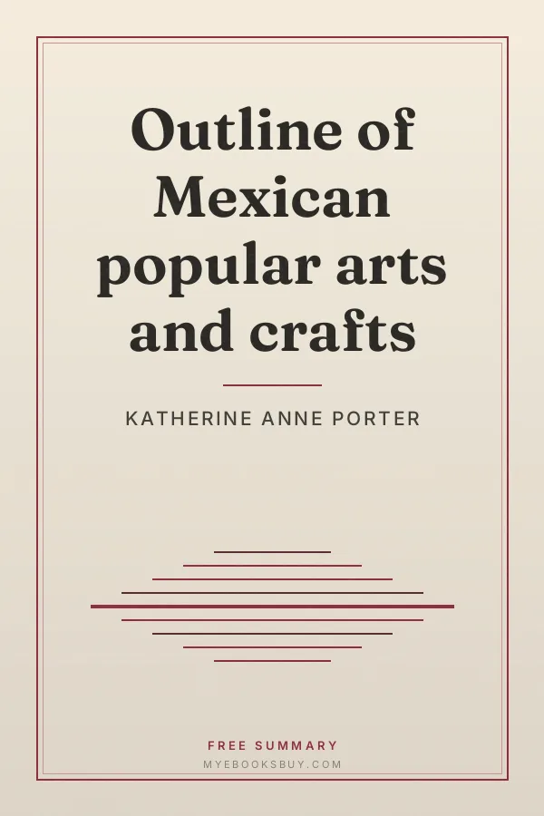 Cover of Outline of Mexican popular arts and crafts