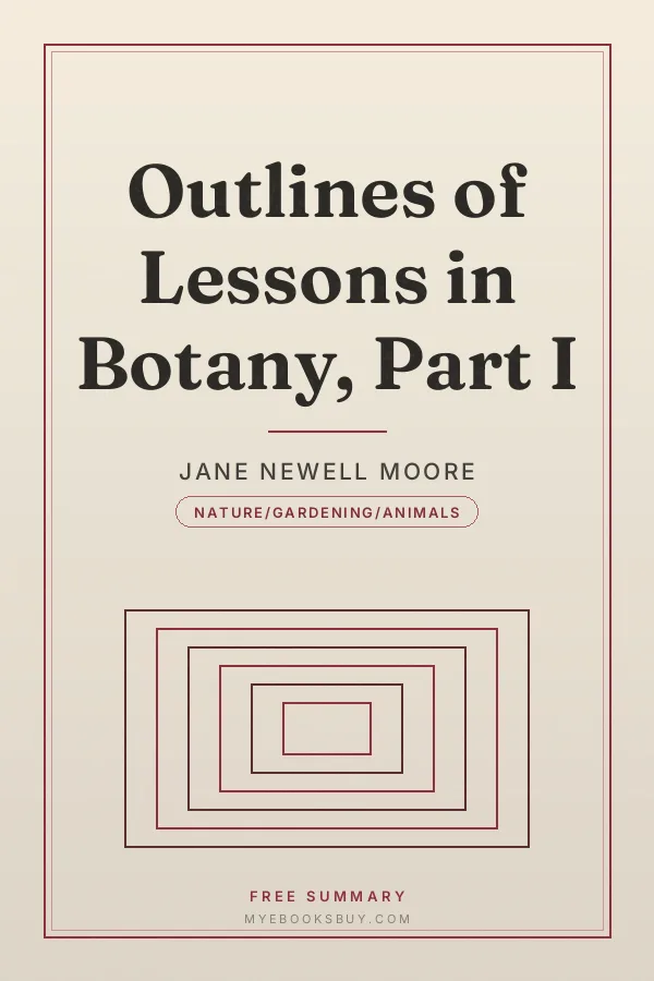Cover of Outlines of Lessons in Botany, Part I