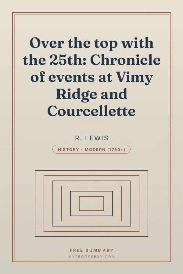 Cover of Over the top with the 25th: Chronicle of events at Vimy Ridge and Courcellette