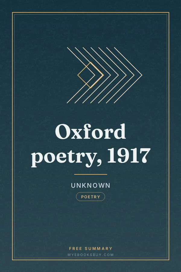 Cover of Oxford poetry, 1917