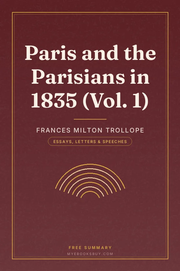 Cover of Paris and the Parisians in 1835 (Vol. 1)