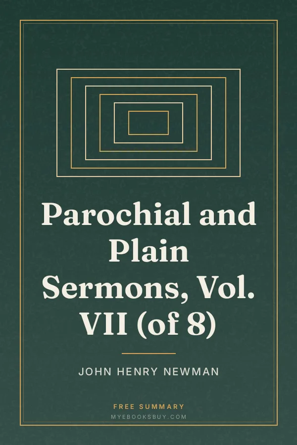 Cover of Parochial and Plain Sermons, Vol. VII (of 8)