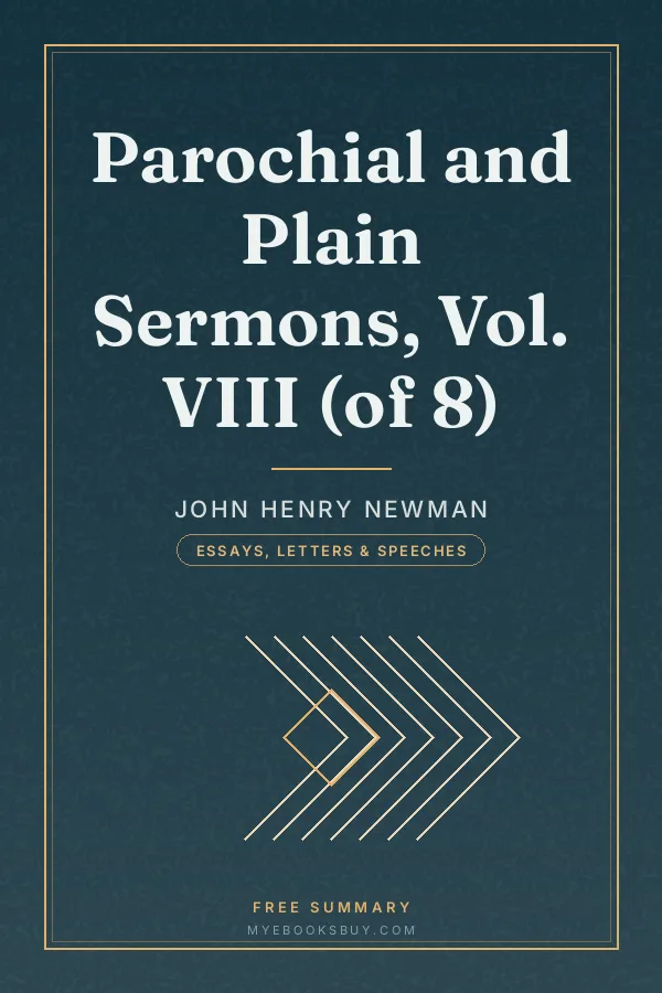 Cover of Parochial and Plain Sermons, Vol. VIII (of 8)