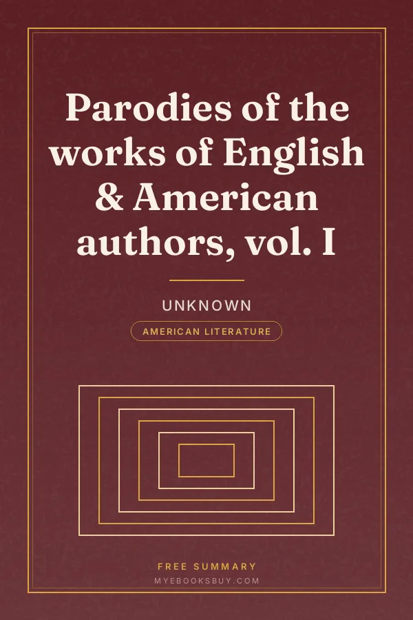 Cover of Parodies of the works of English & American authors, vol. I