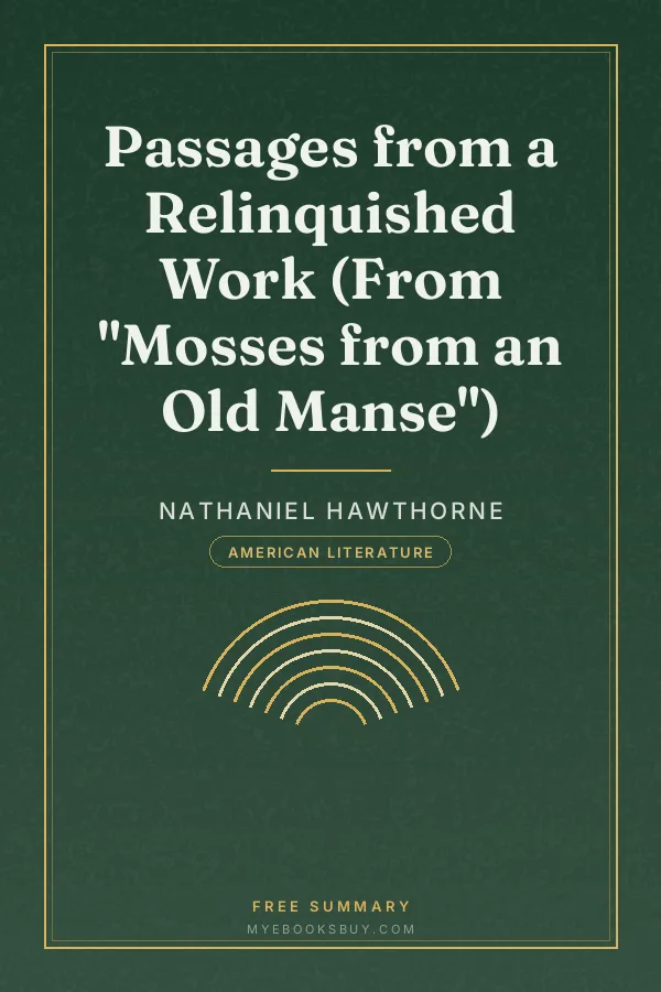 Cover of Passages from a Relinquished Work (From "Mosses from an Old Manse")