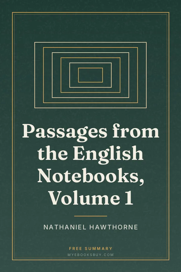 Cover of Passages from the English Notebooks, Volume 1