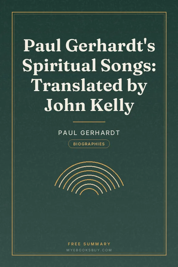 Cover of Paul Gerhardt's Spiritual Songs: Translated by John Kelly