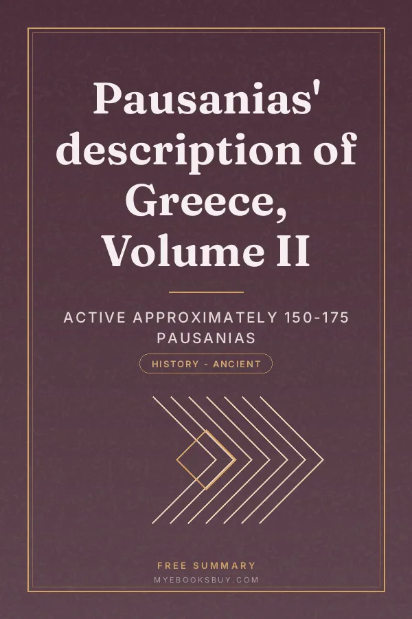 Cover of Pausanias' description of Greece, Volume II