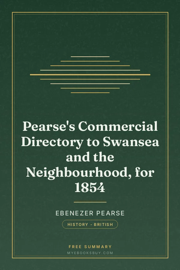 Cover of Pearse's Commercial Directory to Swansea and the Neighbourhood, for 1854