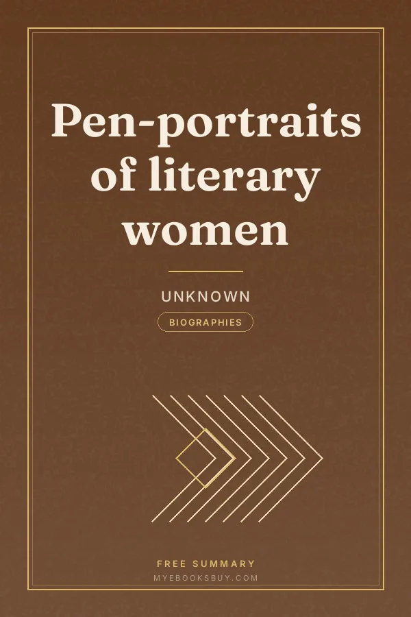 Cover of Pen-portraits of literary women