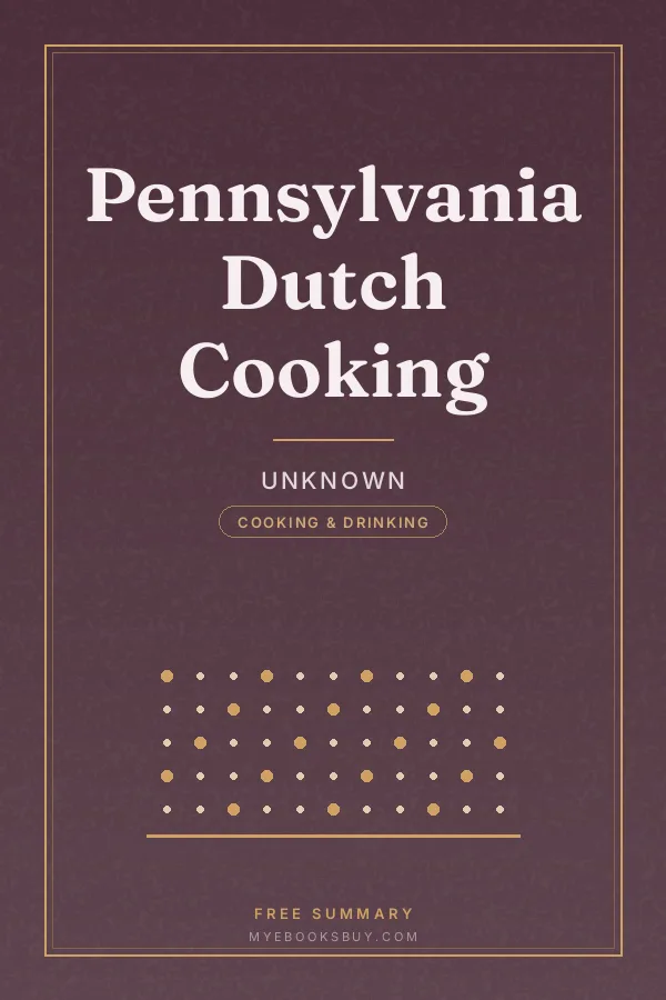 Cover of Pennsylvania Dutch Cooking