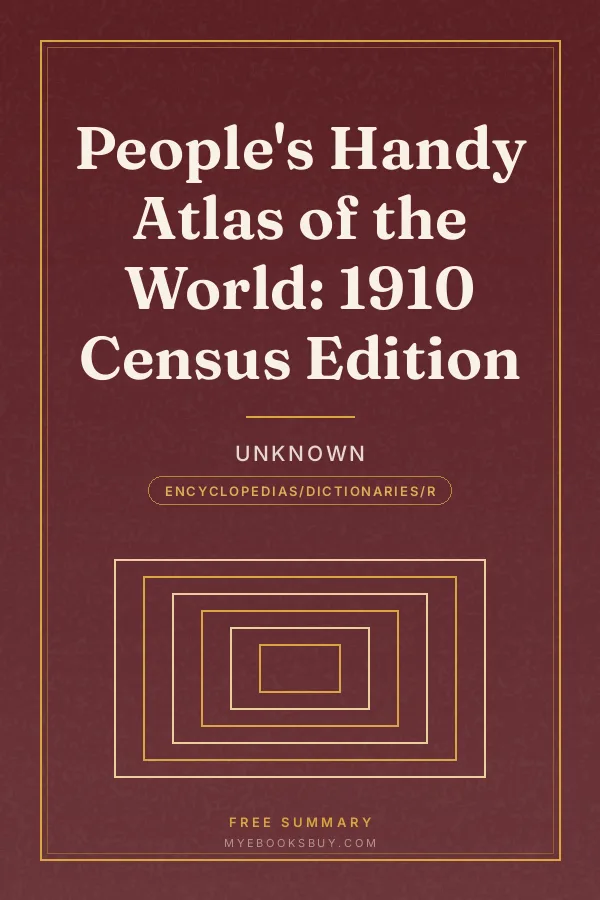 Cover of People's Handy Atlas of the World: 1910 Census Edition