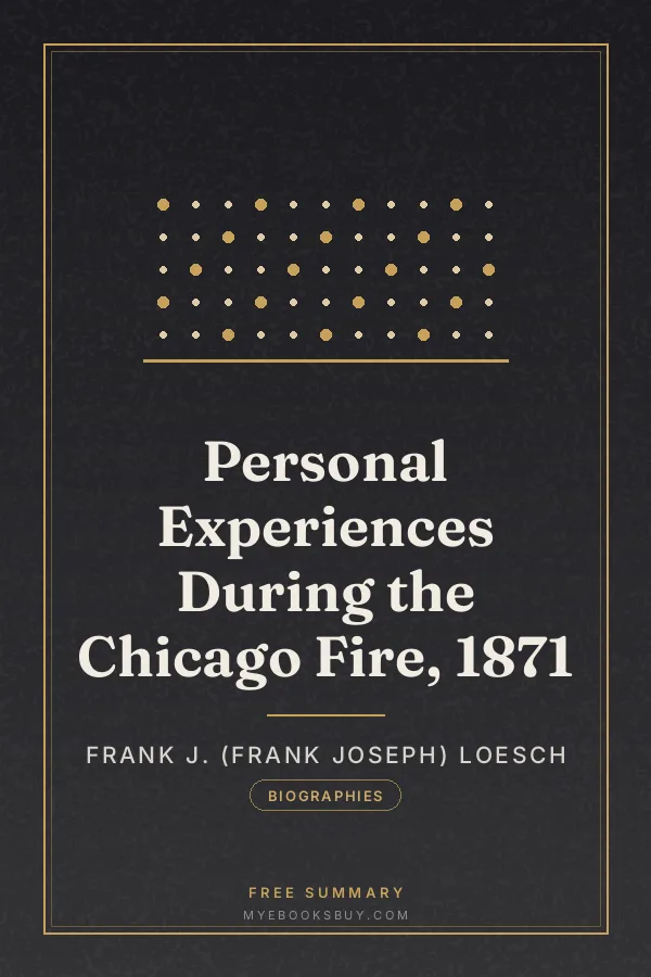 Cover of Personal Experiences During the Chicago Fire, 1871