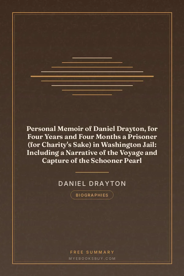 Cover of Personal Memoir of Daniel Drayton, for Four Years and Four Months a Prisoner (for Charity's Sake) in Washington Jail: Including a Narrative of the Voyage and Capture of the Schooner Pearl