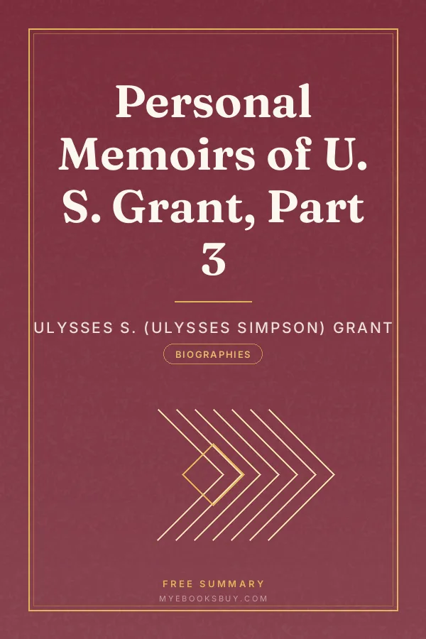 Cover of Personal Memoirs of U. S. Grant, Part 3