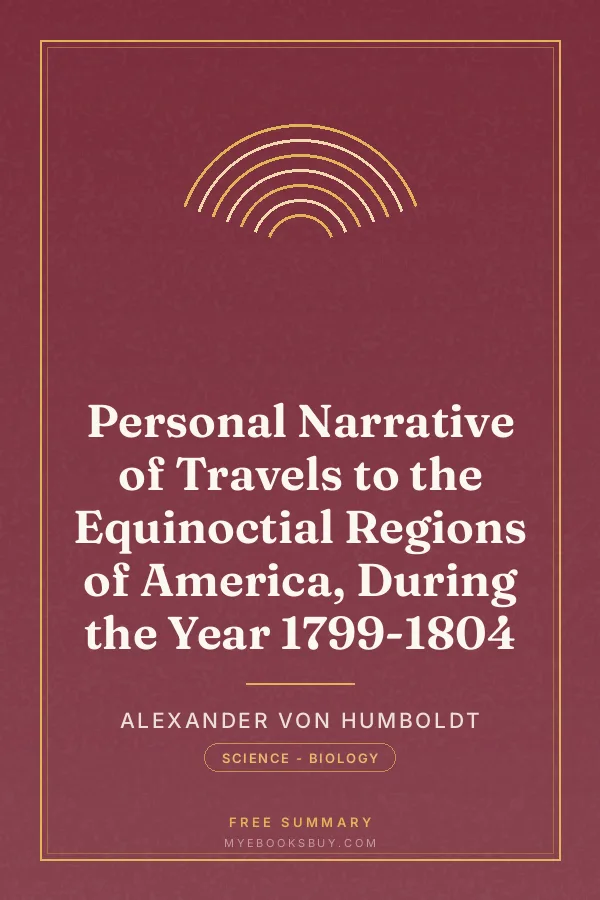 Cover of Personal Narrative of Travels to the Equinoctial Regions of America, During the Year 1799-1804