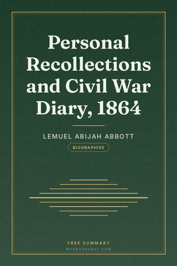 Cover of Personal Recollections and Civil War Diary, 1864