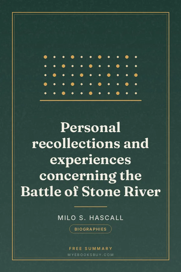 Cover of Personal recollections and experiences concerning the Battle of Stone River