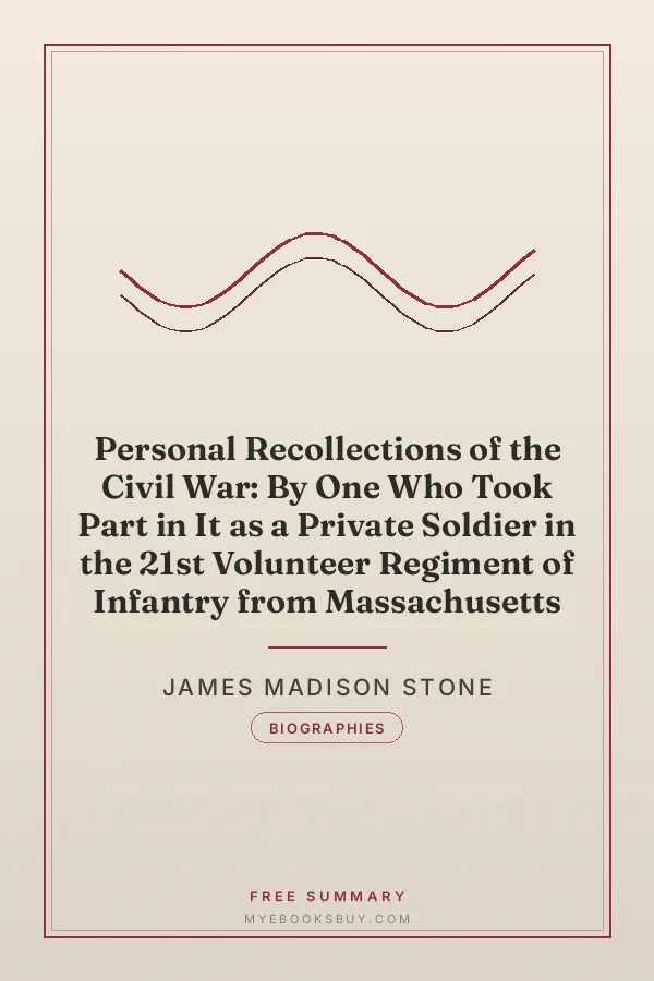 Cover of Personal Recollections of the Civil War: By One Who Took Part in It as a Private Soldier in the 21st Volunteer Regiment of Infantry from Massachusetts