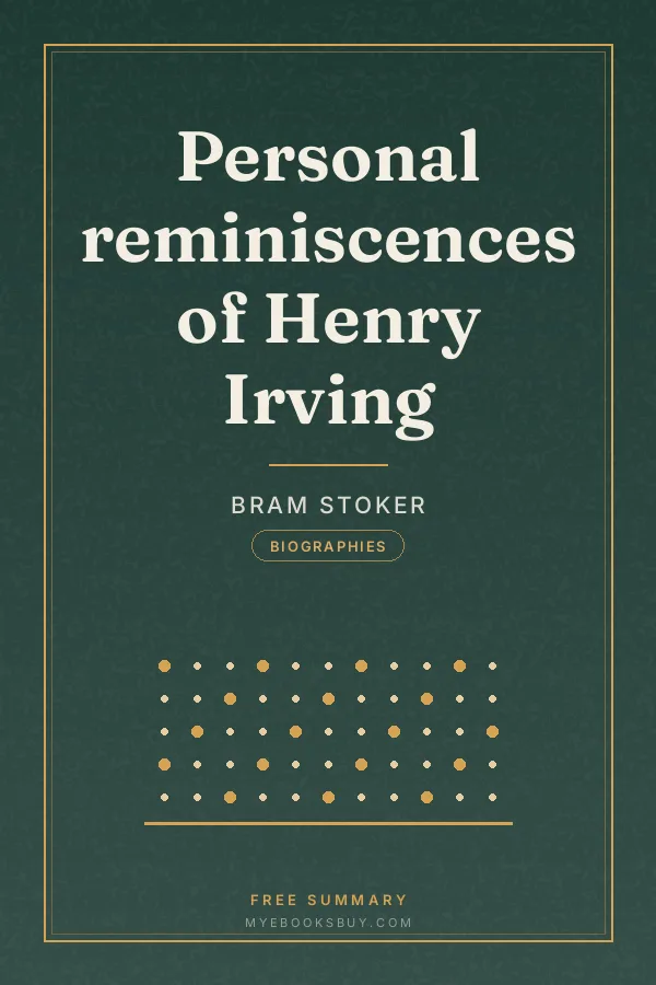 Cover of Personal reminiscences of Henry Irving
