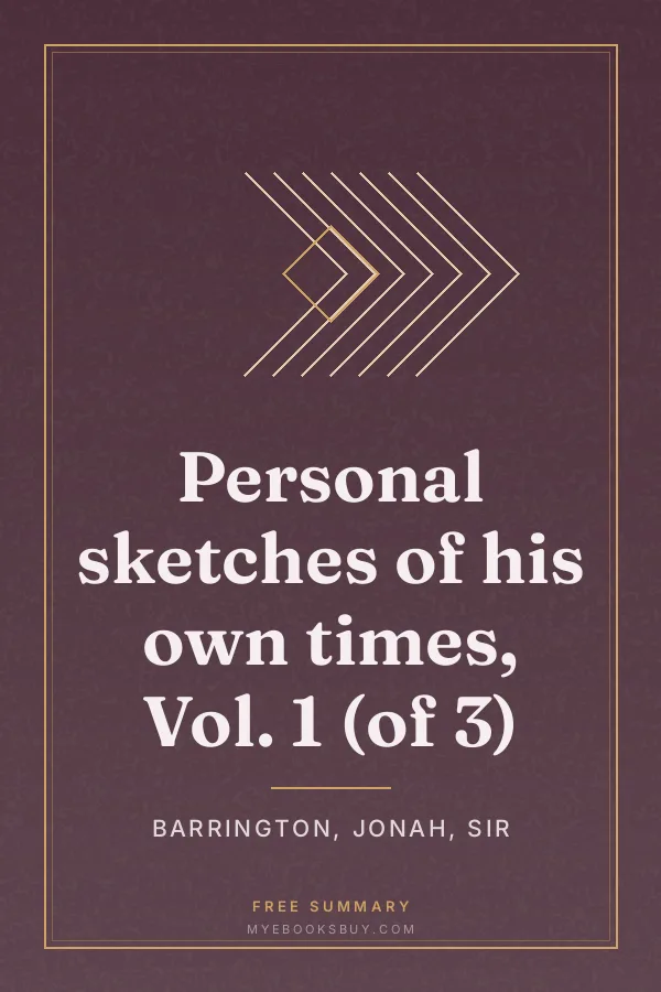 Cover of Personal sketches of his own times, Vol. 1 (of 3)