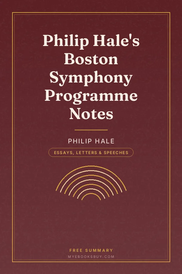 Cover of Philip Hale's Boston Symphony Programme Notes