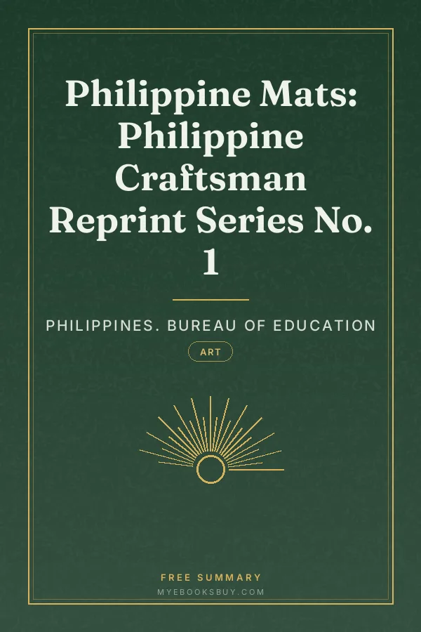 Cover of Philippine Mats: Philippine Craftsman Reprint Series No. 1