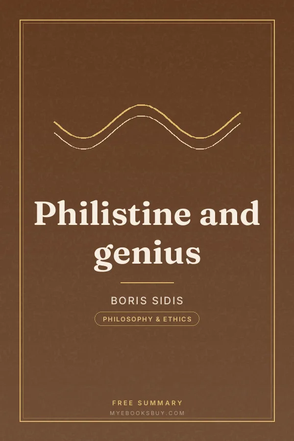 Cover of Philistine and genius