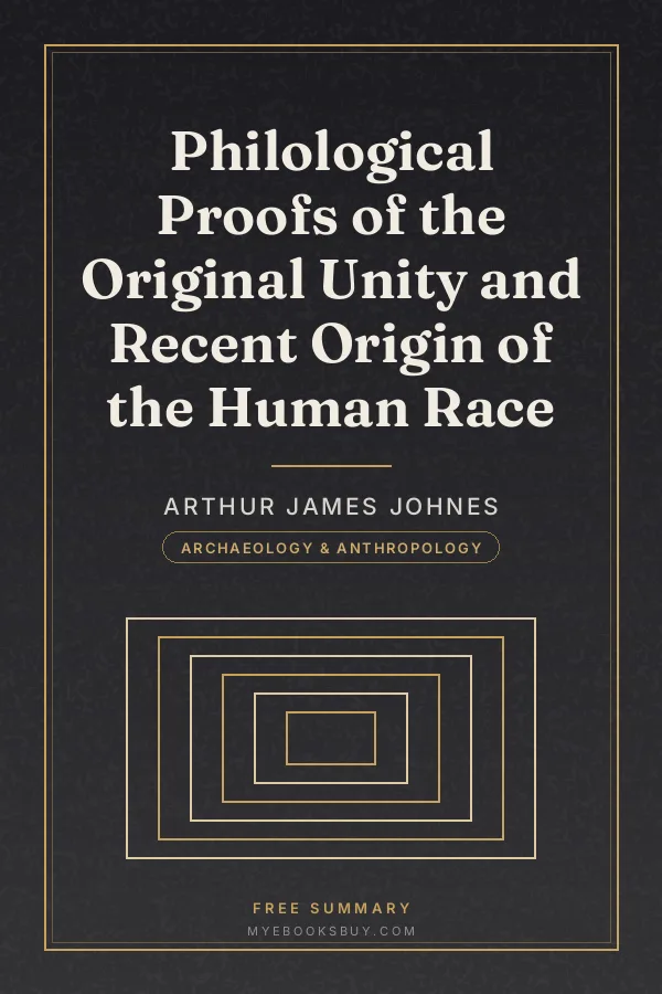 Cover of Philological Proofs of the Original Unity and Recent Origin of the Human Race