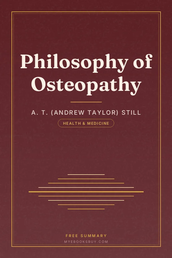 Cover of Philosophy of Osteopathy