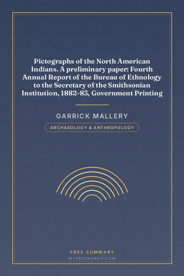 Cover of Pictographs of the North American Indians. A preliminary paper: Fourth Annual Report of the Bureau of Ethnology to the Secretary of the Smithsonian Institution, 1882-83, Government Printing Office, Washington, 1886, pages 3-256