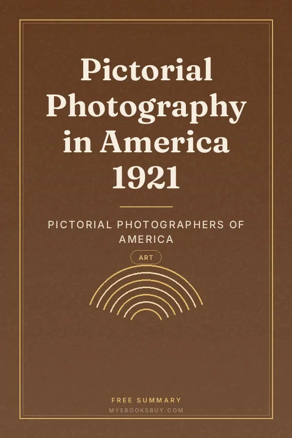 Cover of Pictorial Photography in America 1921