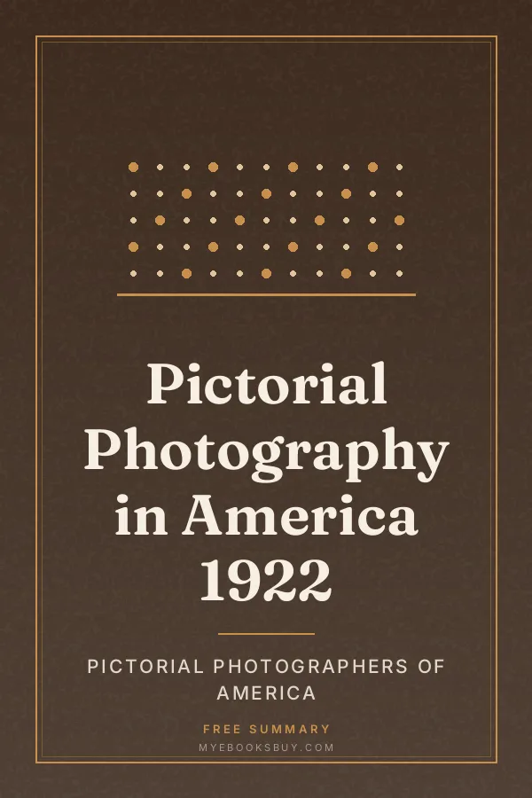 Cover of Pictorial Photography in America 1922