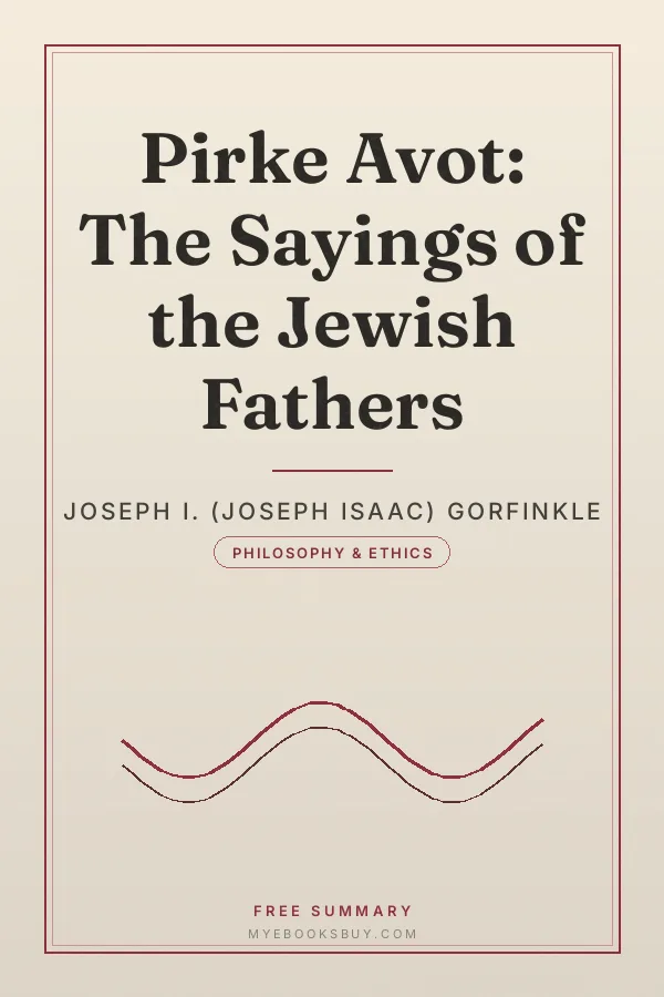 Cover of Pirke Avot: The Sayings of the Jewish Fathers