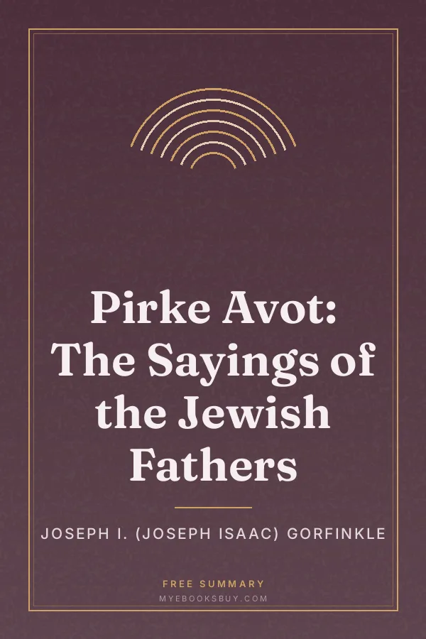 Cover of Pirke Avot: The Sayings of the Jewish Fathers