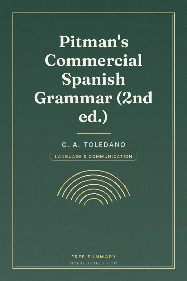 Cover of Pitman's Commercial Spanish Grammar (2nd ed.)