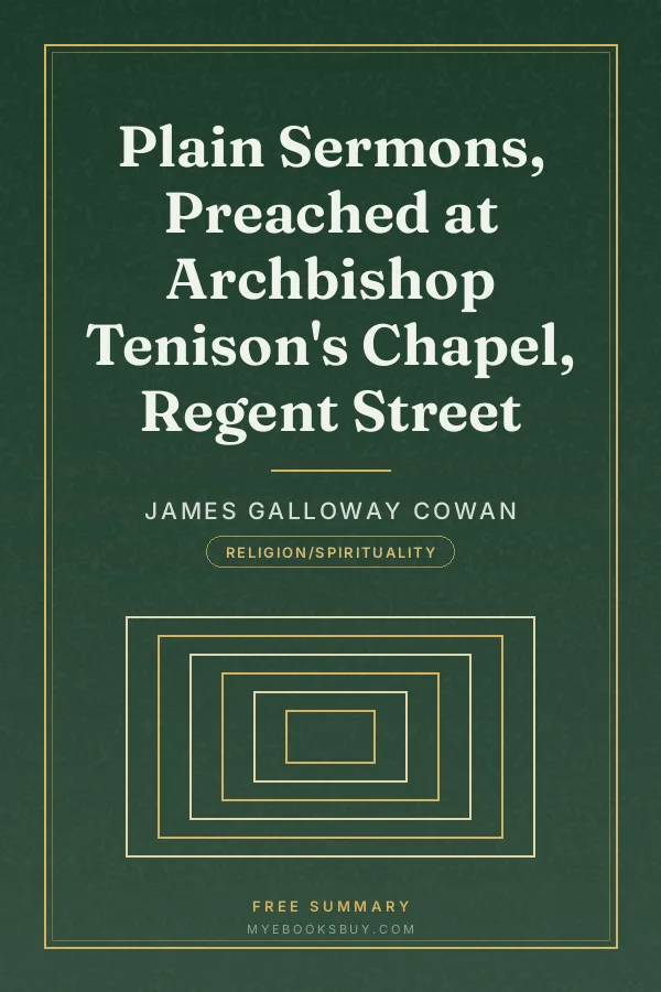 Cover of Plain Sermons, Preached at Archbishop Tenison's Chapel, Regent Street