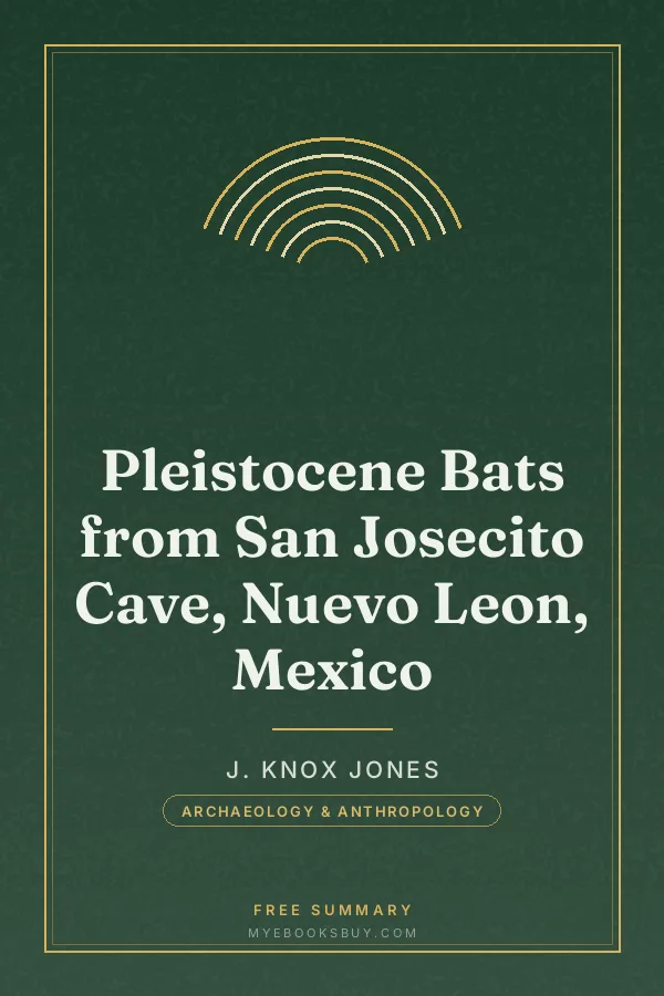 Cover of Pleistocene Bats from San Josecito Cave, Nuevo Leon, Mexico