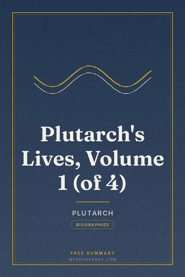 Cover of Plutarch's Lives, Volume 1 (of 4)