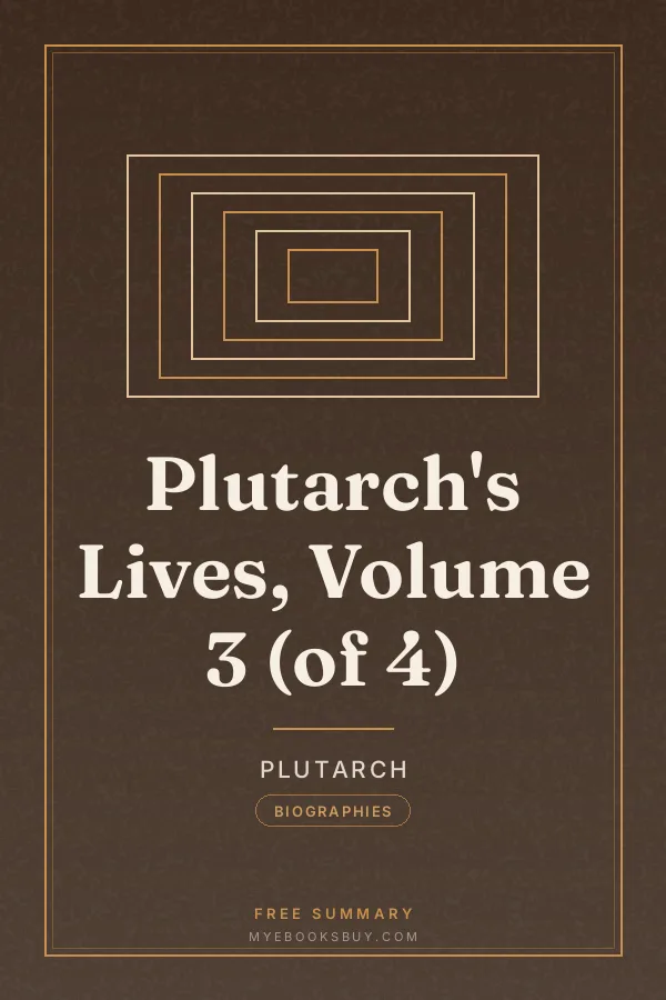 Cover of Plutarch's Lives, Volume 3 (of 4)