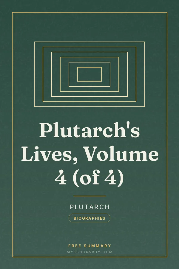 Cover of Plutarch's Lives, Volume 4 (of 4)