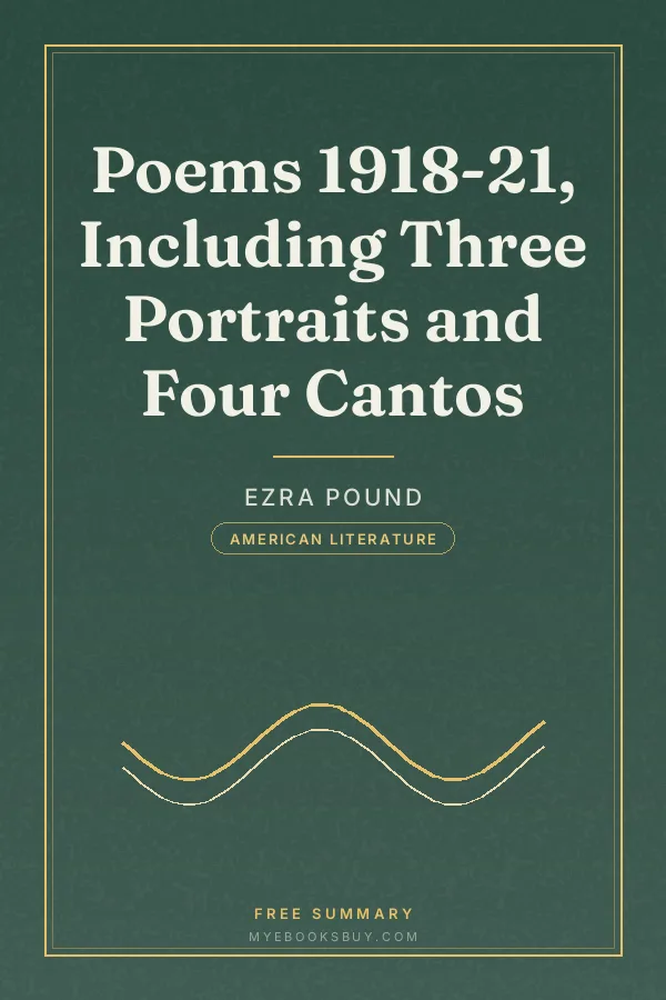 Cover of Poems 1918-21, Including Three Portraits and Four Cantos