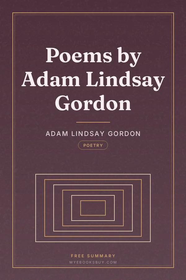 Cover of Poems by Adam Lindsay Gordon