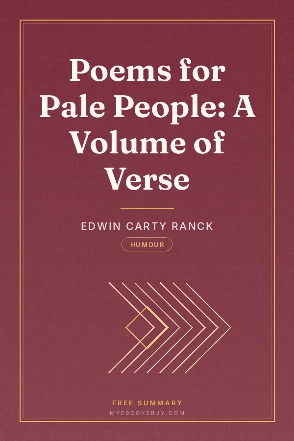 Cover of Poems for Pale People: A Volume of Verse