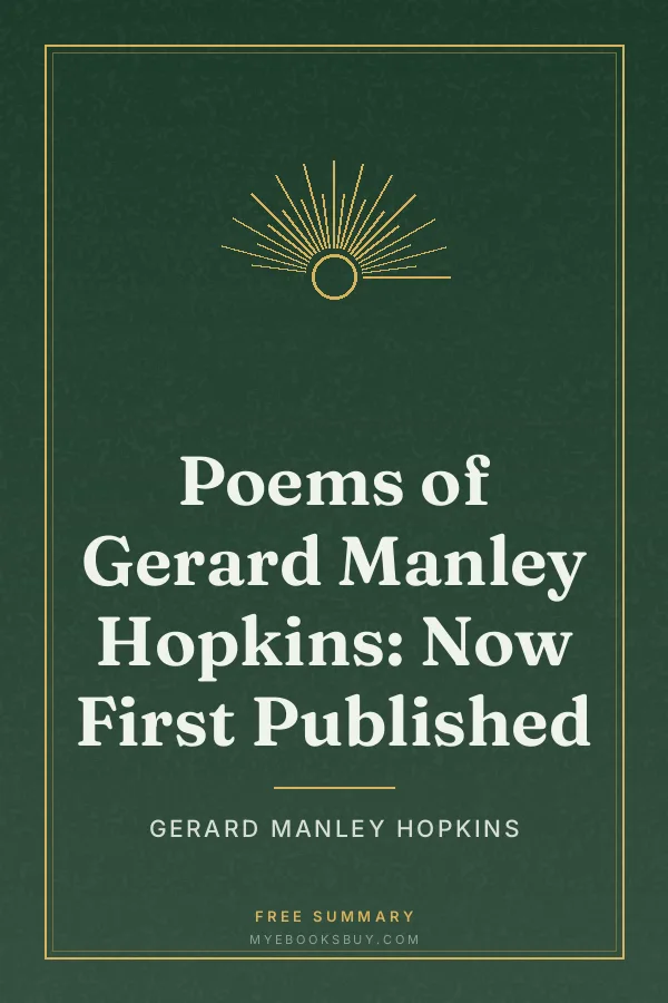 Cover of Poems of Gerard Manley Hopkins: Now First Published