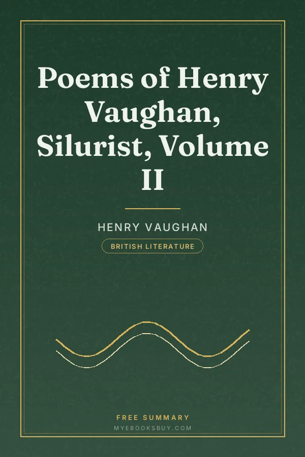 Cover of Poems of Henry Vaughan, Silurist, Volume II